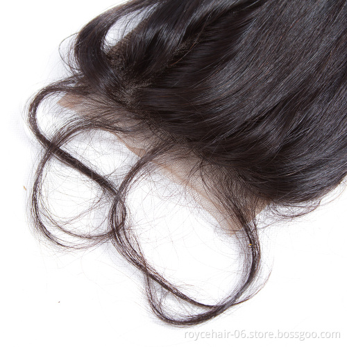 Royce Wholesale Brazilian Human Hair Bundles with Lace Closure Loose Wave